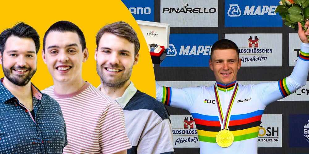 Wereldkampioen Evenepoel of Pogacar en wat is realistisch voor Arensman?