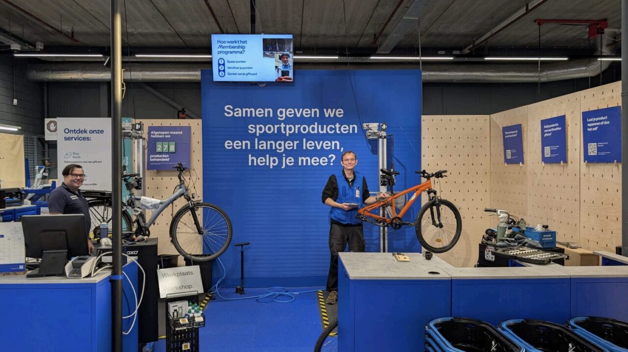 In België kan je bij Decathlon een fiets leasen voor 1,25 euro per dag