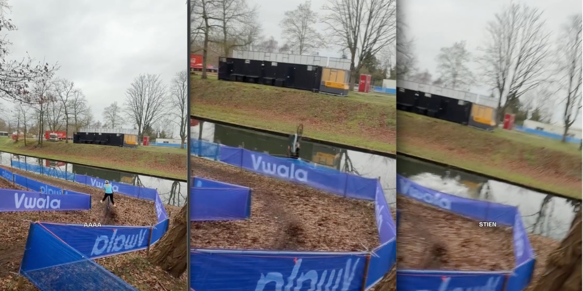 ZIEN! TikTok-influencer Stien Edlund verkent Turbo Cross en katapulteert zichzelf in de sloot