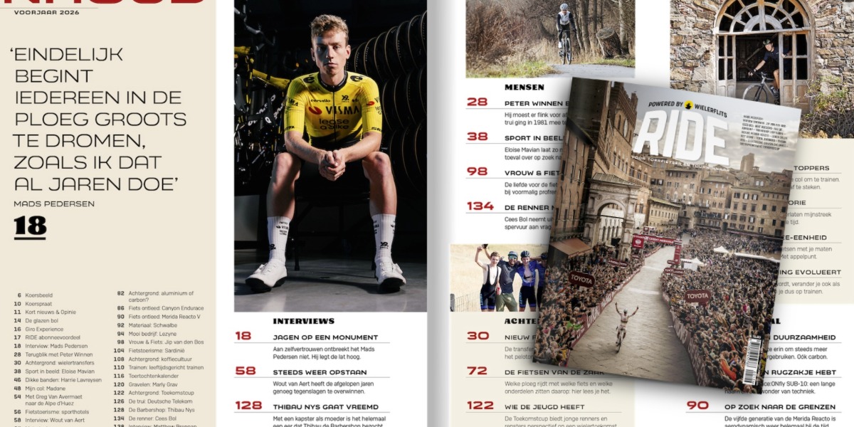 Nys, Pedersen, Van Aert, Bol, Van den Bos en Brennan: deze verhalen in de RIDE Voorjaarsgids móet je lezen