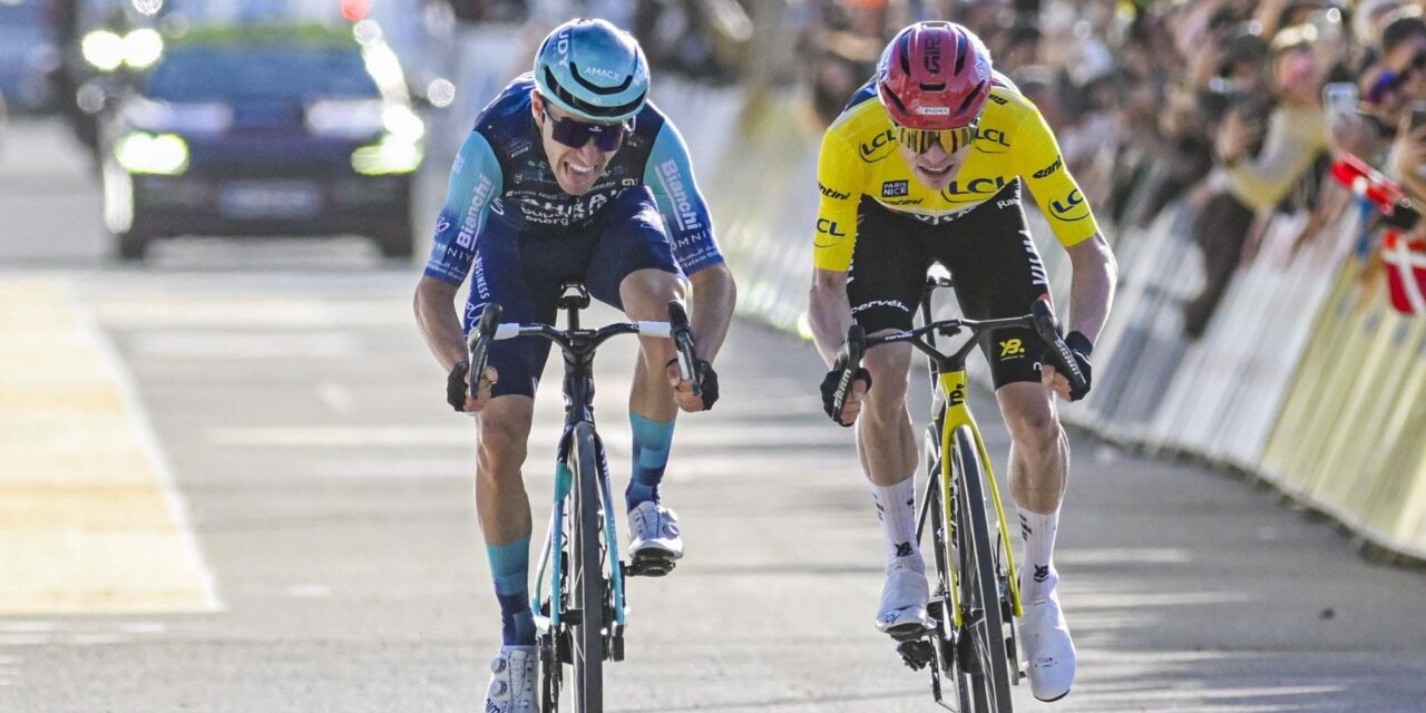 Lenny Martinez zag af in het wiel van Vingegaard: “Nooit gedacht dat ik de sprint zou winnen”