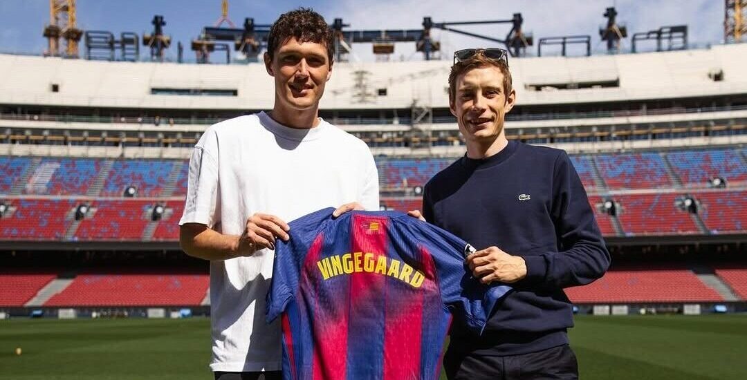 Van de ploegbus naar Camp Nou: Jonas Vingegaard op bezoek bij FC Barcelona