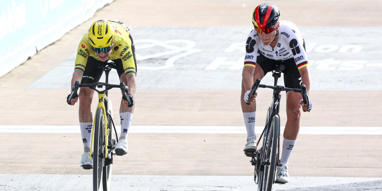Franziska Koch verrast Visma-duo Vos en Ferrand-Prévot op wielerbaan in Parijs-Roubaix