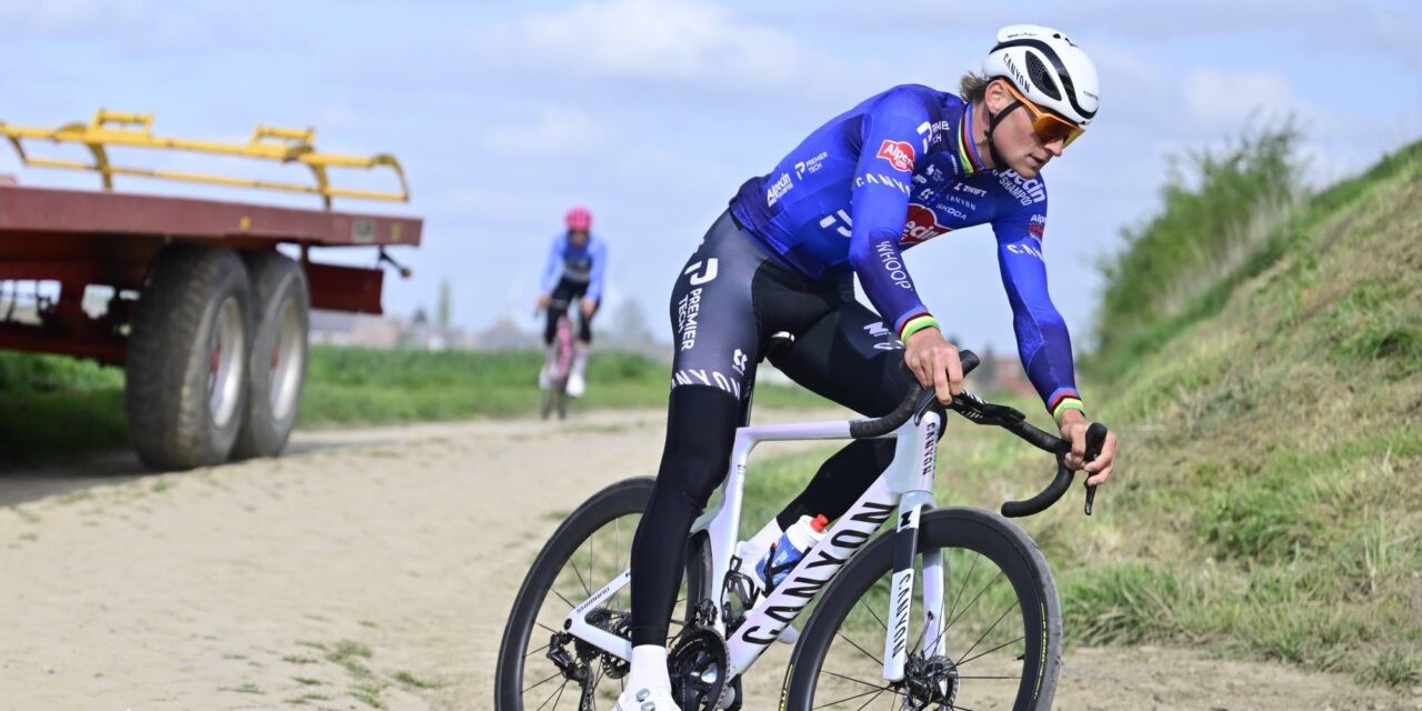 Niet zomaar een peptalk: LeBron James moedigt Mathieu van der Poel aan voor Parijs-Roubaix