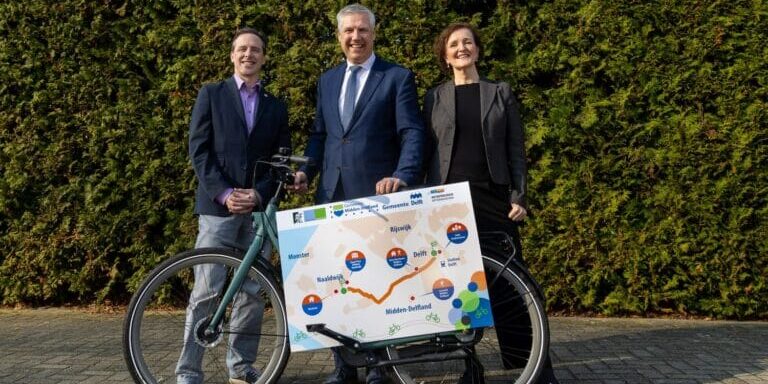 Meer dan 26 miljoen euro uitgetrokken voor fietsroute tussen Delft en Westland