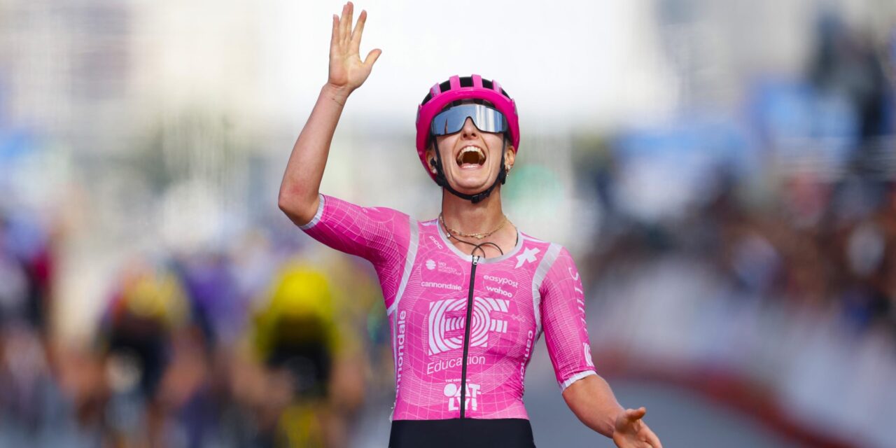Kerbaol slaat met late uitval toe in Vuelta Femenina, Kopecky strandt weer op plek twee