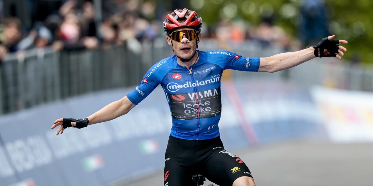 Giro 2026: Vingegaard is offensieve Gall de baas op Corno alle Scale, Arensman vierde