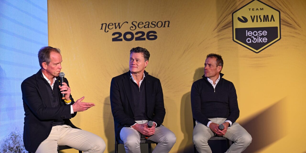 Spain - La Nucia - cycling - cyclisme - radsport - wielrennen - Plugge Richard (NED / Teammanager Team Visma | Lease a Bike) - Verhaeren Jacco - Niermann Grischa (GER / sports director Team Visma | Lease a Bike) - staf - Team Visma | Lease a Bike pictured during the Press-day - presentation Team Visma | Lease a Bike in Calpe - Photo: Szymon Gruchalski/ ©Cor Vos 2026