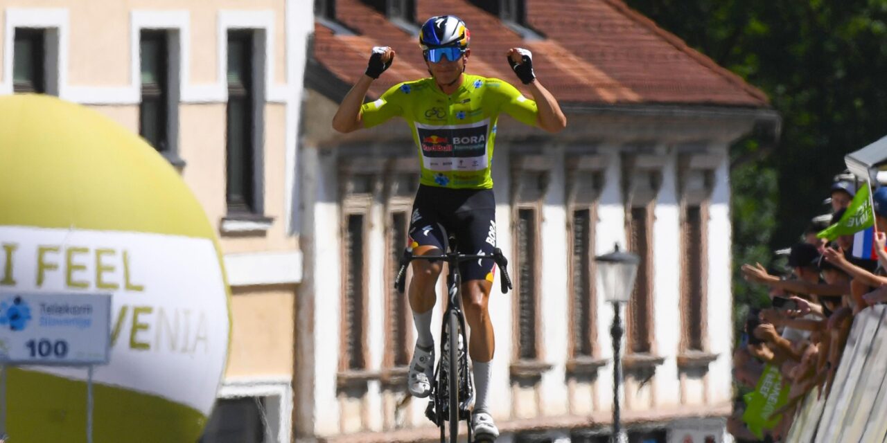Klaar voor de Tour: Florian Lipowitz wint klassement én slotrit in Ronde van Slovenië 
