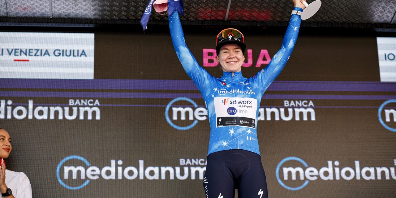 Anna van der Breggen verovert bergtrui in Giro: Maar dat is een klein ongelukje