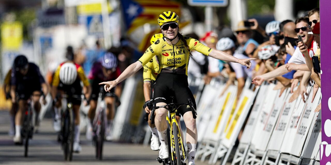 Nienke Veenhoven wint openingsrit in Catalonië, Marianne Vos zorgt voor één-tweetje