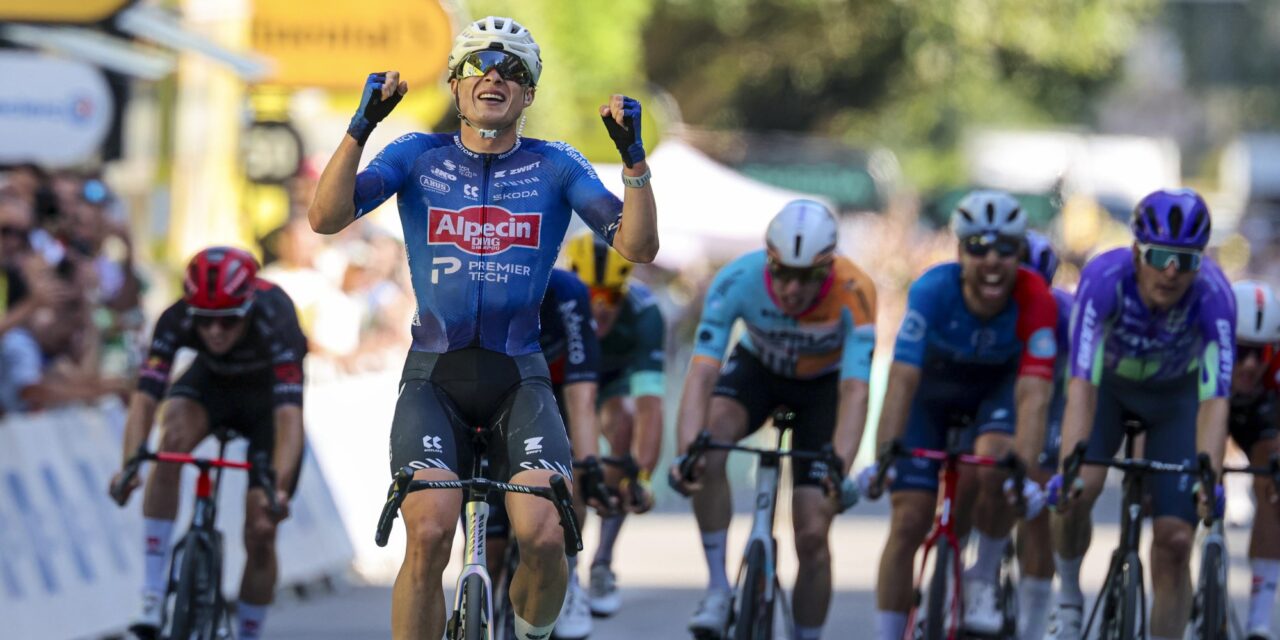 Tour 2026: Jasper Philipsen slaat na knotsgekke dag toe in Voiron, met dank aan Van der Poel