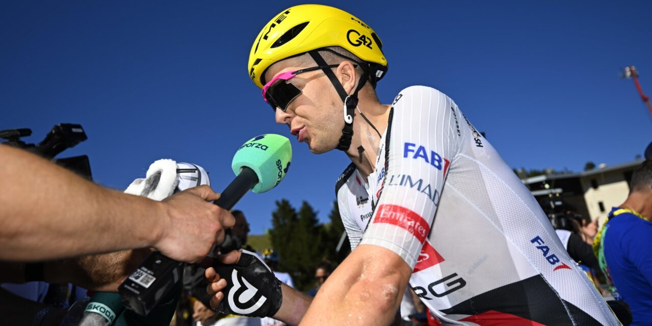 LES ANGLES, FRANCE - JULY 06 : Vermeersch Florian (BEL) of UAE Team Emirates - XRG during stage 3 of the 113rd edition of Tour de France an UCI World Tour 2.UWT cycling road race stage for Men Elite of 196 km with start in Granollers and finish in Les Angles on July 6, 2026 in Les Angles, France, 06/07/2026 ( Photo by Tomas Sisk / Photonews/© Cor Vos 2026