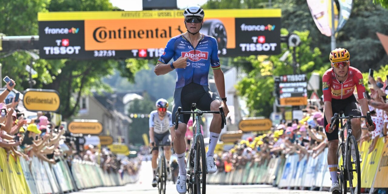 Tour 2026: Kijk hier de zinderende slotkilometer met winnaar Mathieu van der Poel terug!