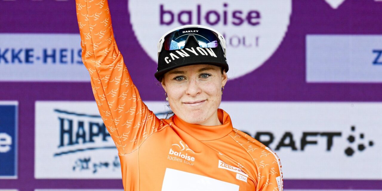 Charlotte Kool knalt naar vijfde seizoenszege en leiderstrui in Baloise Ladies Tour