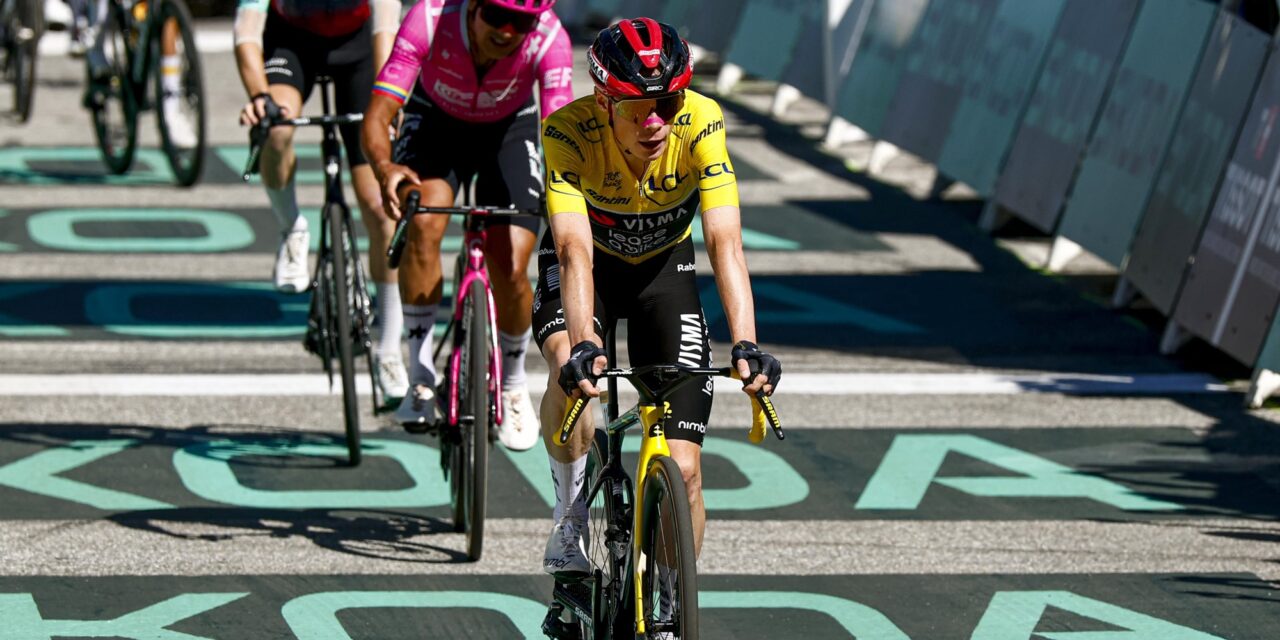 Jonas Vingegaard is gele trui kwijt: Maar hij reed een zeer sterke sprint