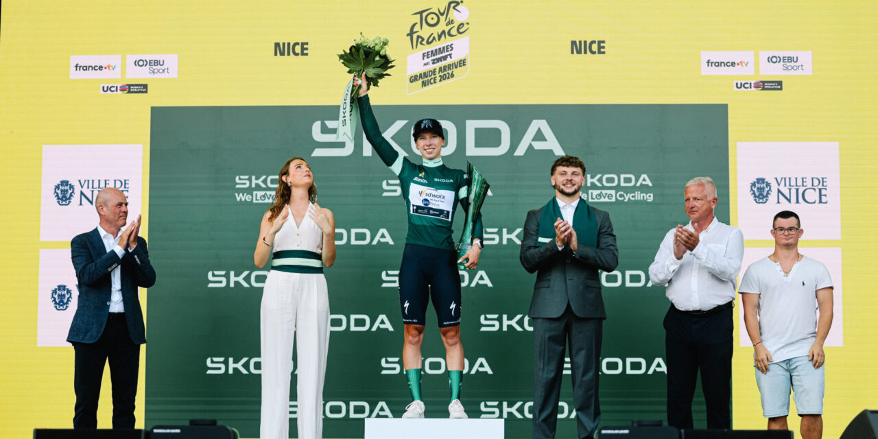 Speciale Skoda-trofee voor Lorena Wiebes na winst in puntenklassement Tour de France Femmes 2026