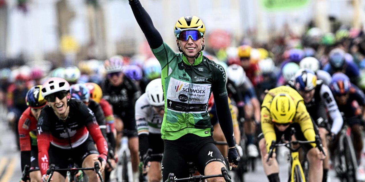 Lorena Wiebes snelt op imponerende wijze naar twee op twee in Tour of Britain Women