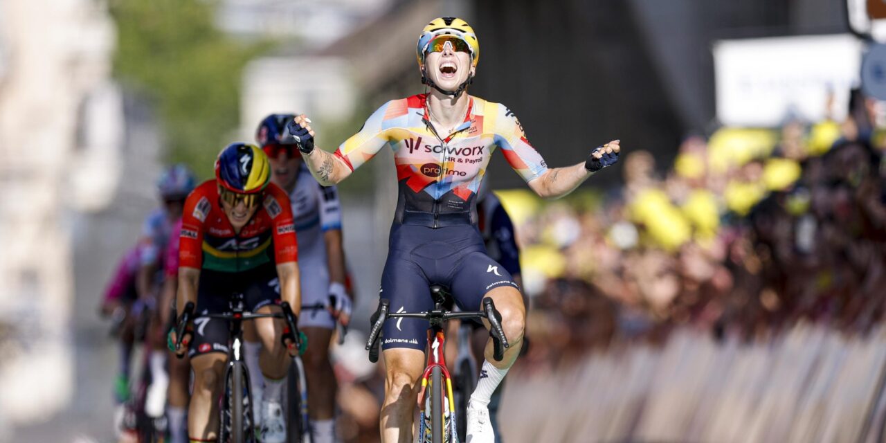 Tour Femmes 2026: Lorena Wiebes troeft puncheurs af en pakt eerste gele trui
