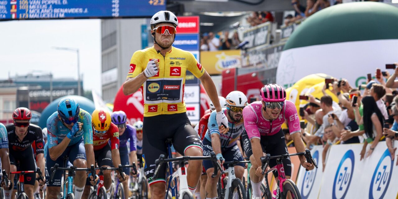 Jonathan Milan voltooit met machtige sprint hattrick in Ronde van Polen