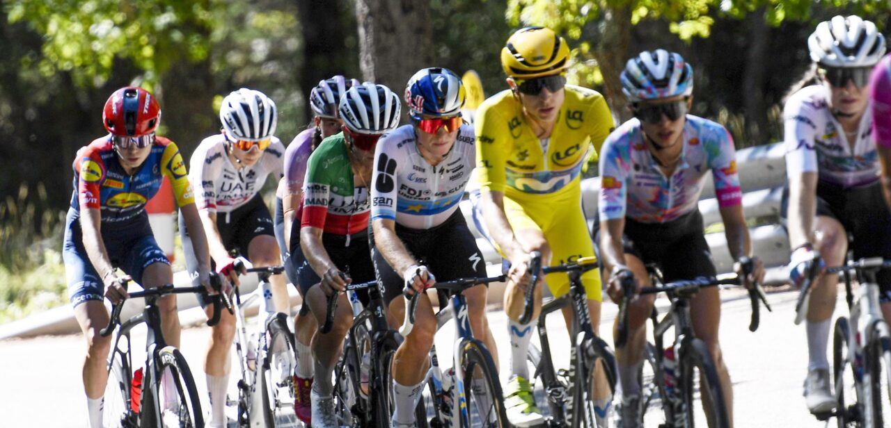 Tour de France Femmes 2026 - 5th Edition - 7th stage La Voulte-sur-Rhone - Mont Ventoux 146,8 km - 07/08/2026 - Demi Vollering (NED - FDJ United - SUEZ) - Elisa Longo Borghini (ITA - UAE Team L'IMAD) - Marlen Reusser (SUI - Movistar Team) - photo Tommaso Pelagalli/SprintCyclingAgency&copy;2026/&copy; Cor Vos 2026