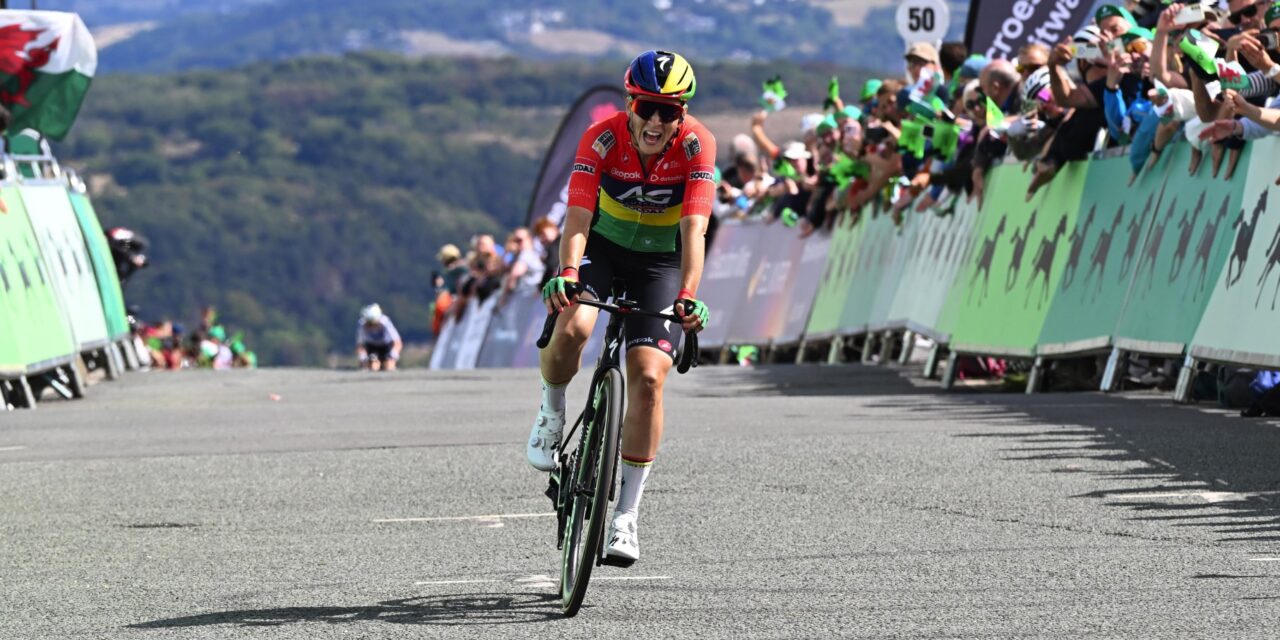 Kim Le Court slaat dubbelslag op lastige aankomst in Tour of Britain