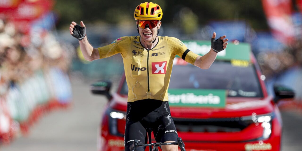 Vuelta 2026: Andreas Leknessund troeft Wout van Aert af na aanval van start tot aankomst