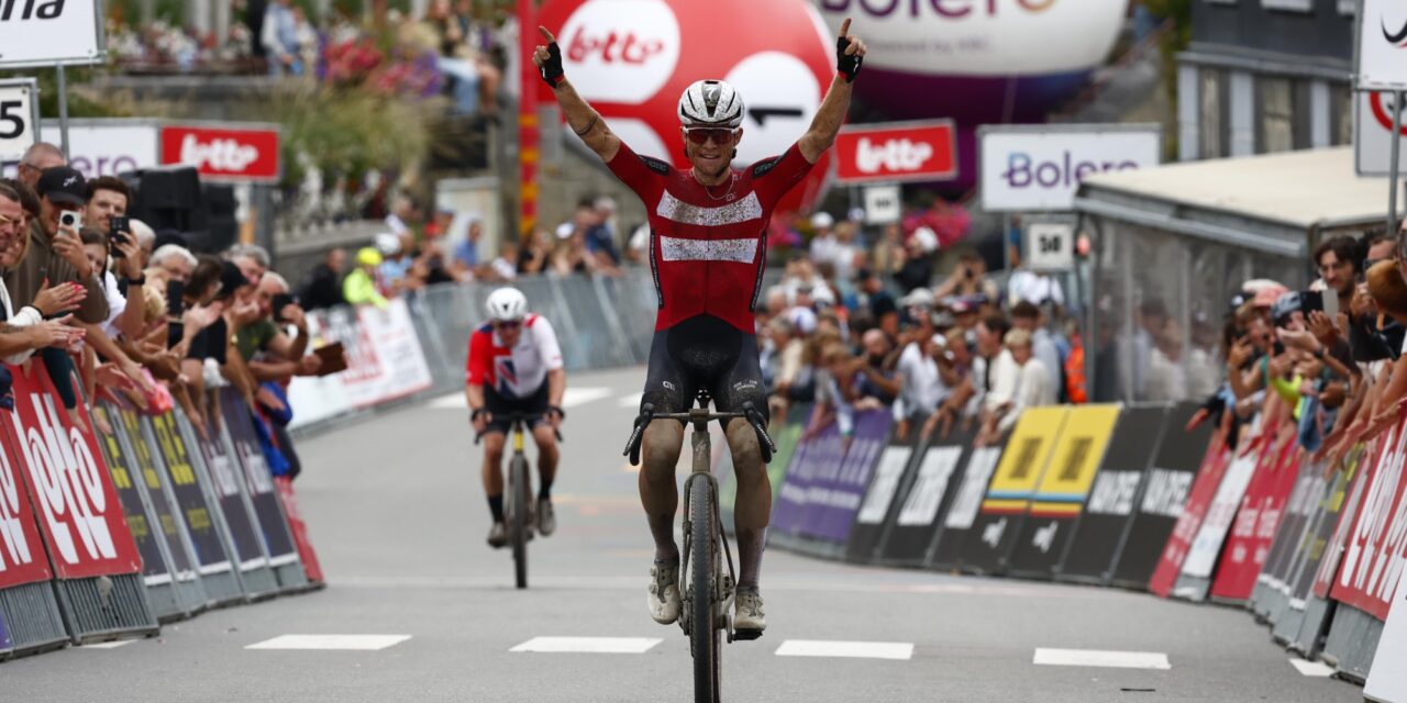 Mads Würtz Schmidt volgt zichzelf op als Europees kampioen gravel, zilver en brons voor België