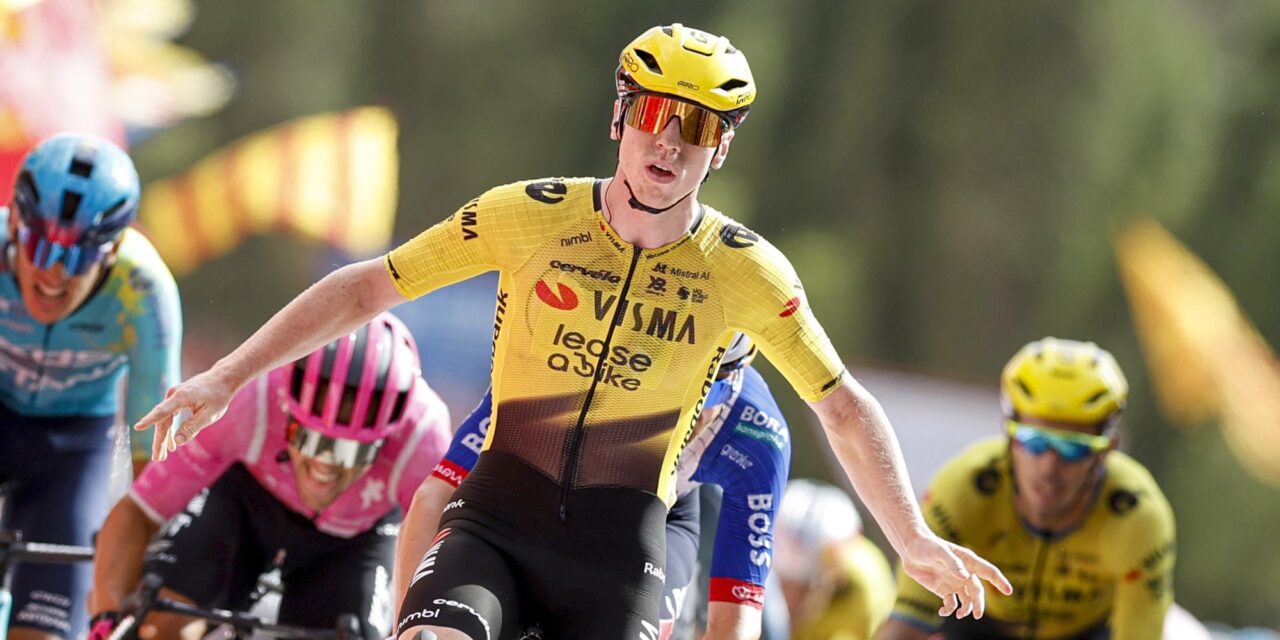 Matthew Brennan slaat andermaal toe in Vuelta: Was een lead-out uit het boekje