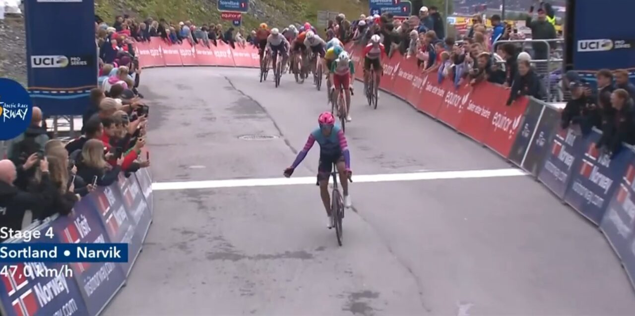 Christophersen laat Unibet Rose Rockets juichen in slotrit, Silva eindwinnaar Arctic Race of Norway