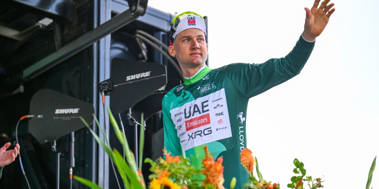 UAE Emirates zet puntjes op de i in Tour of Britain: Politt wint waaierrit, eindwinst voor Wellens